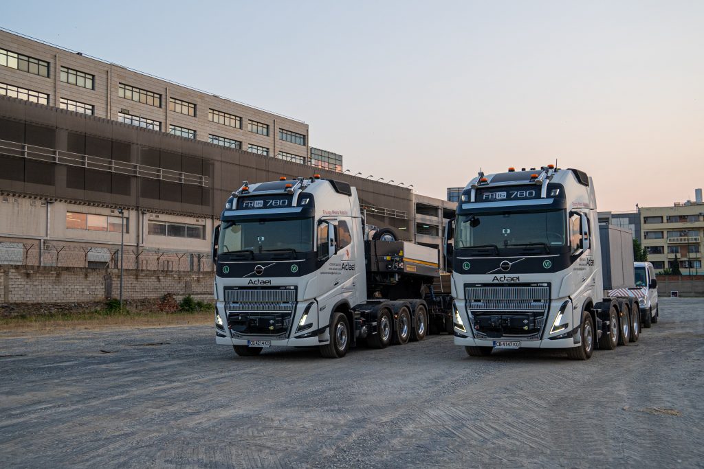 Small boat secured for road transport