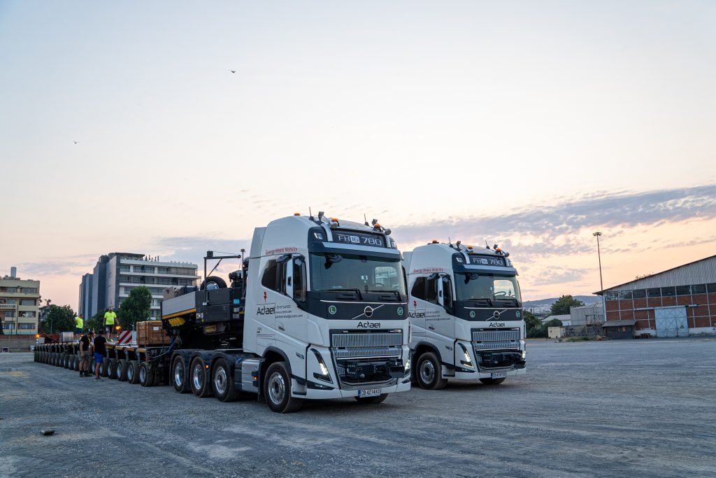 Catamaran mounted on custom trailer for delivery
