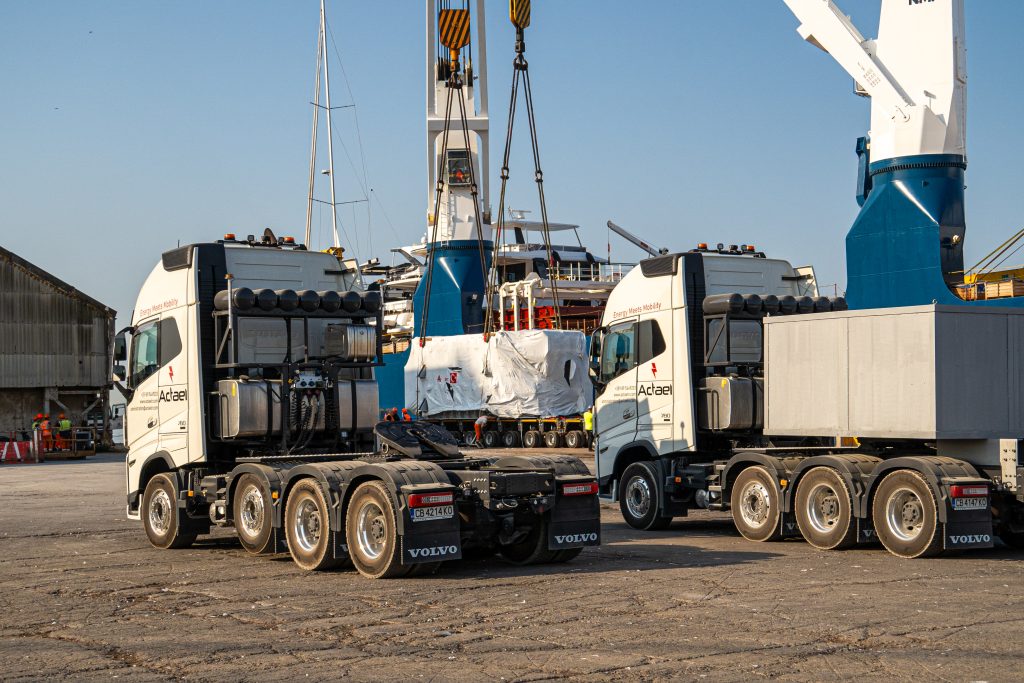 Baler machine prepared for agricultural delivery