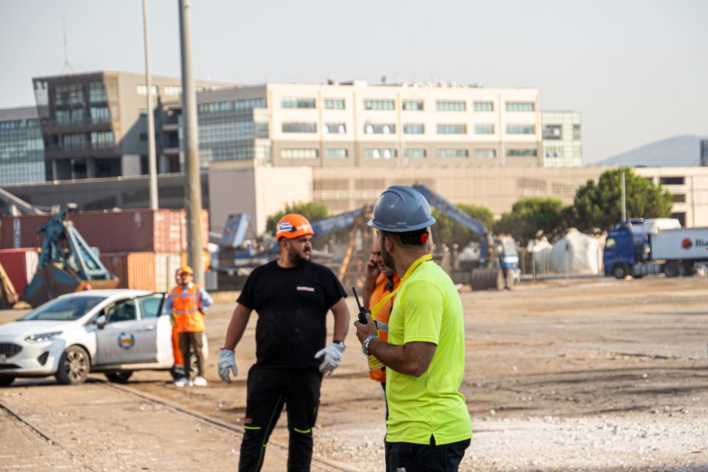 Large industrial part wrapped for secure road shipment