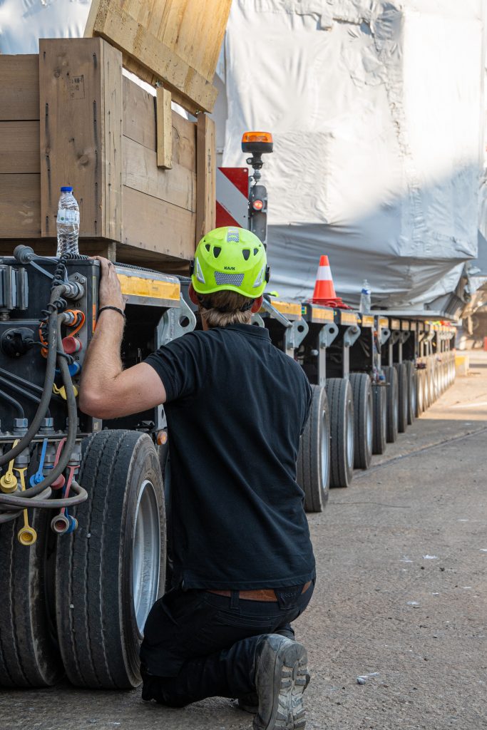 Utility pole bundle secured for regional delivery